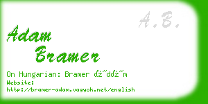 adam bramer business card